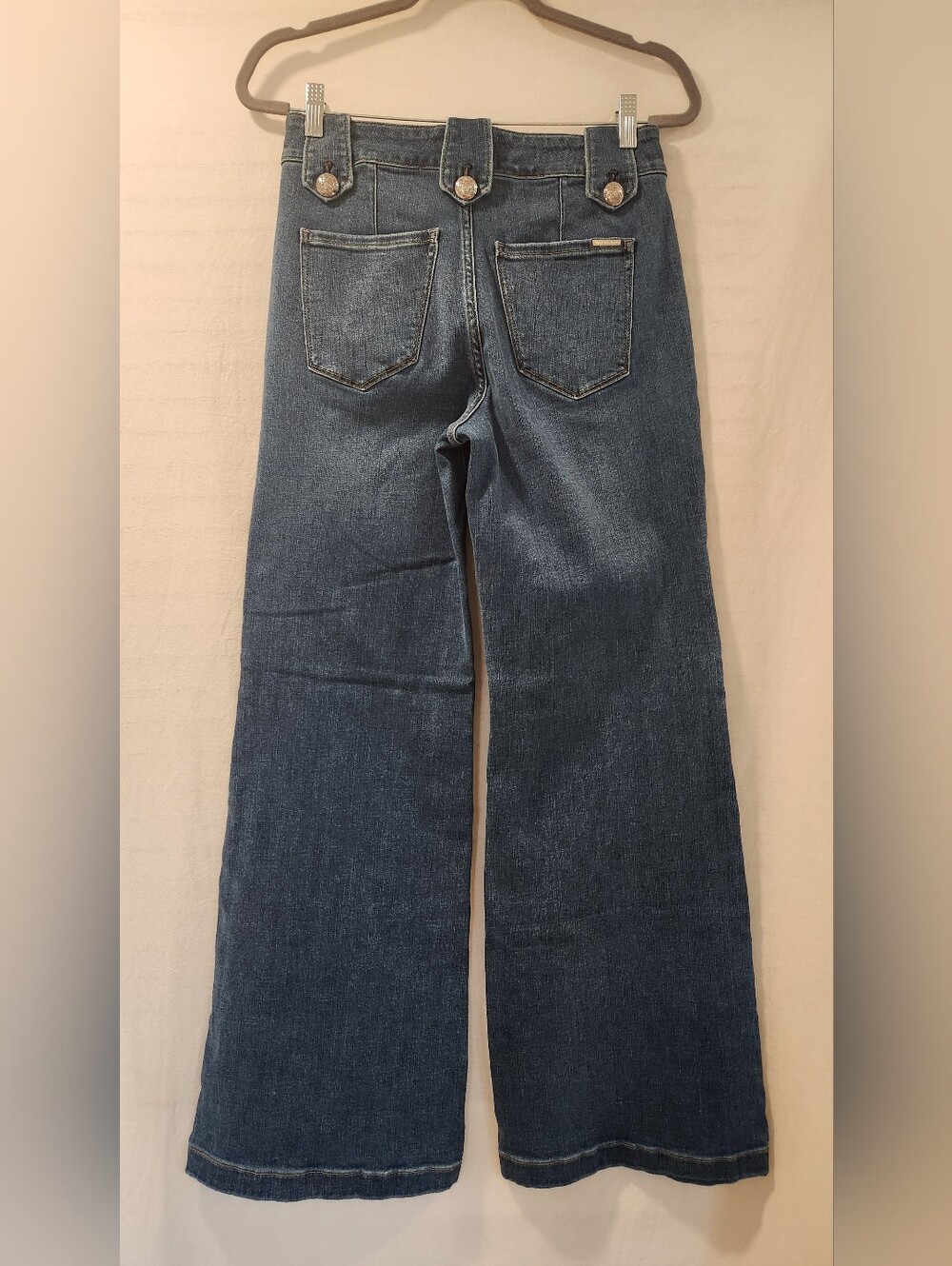 White House Black Market High Rise Mariner Wide Leg Jeans Size 6 - Picture 6 of 10